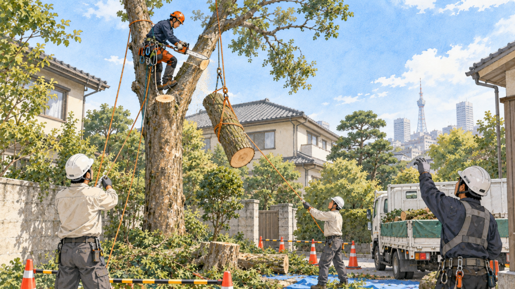 特殊伐採 名古屋：連携が安全な作業を支える