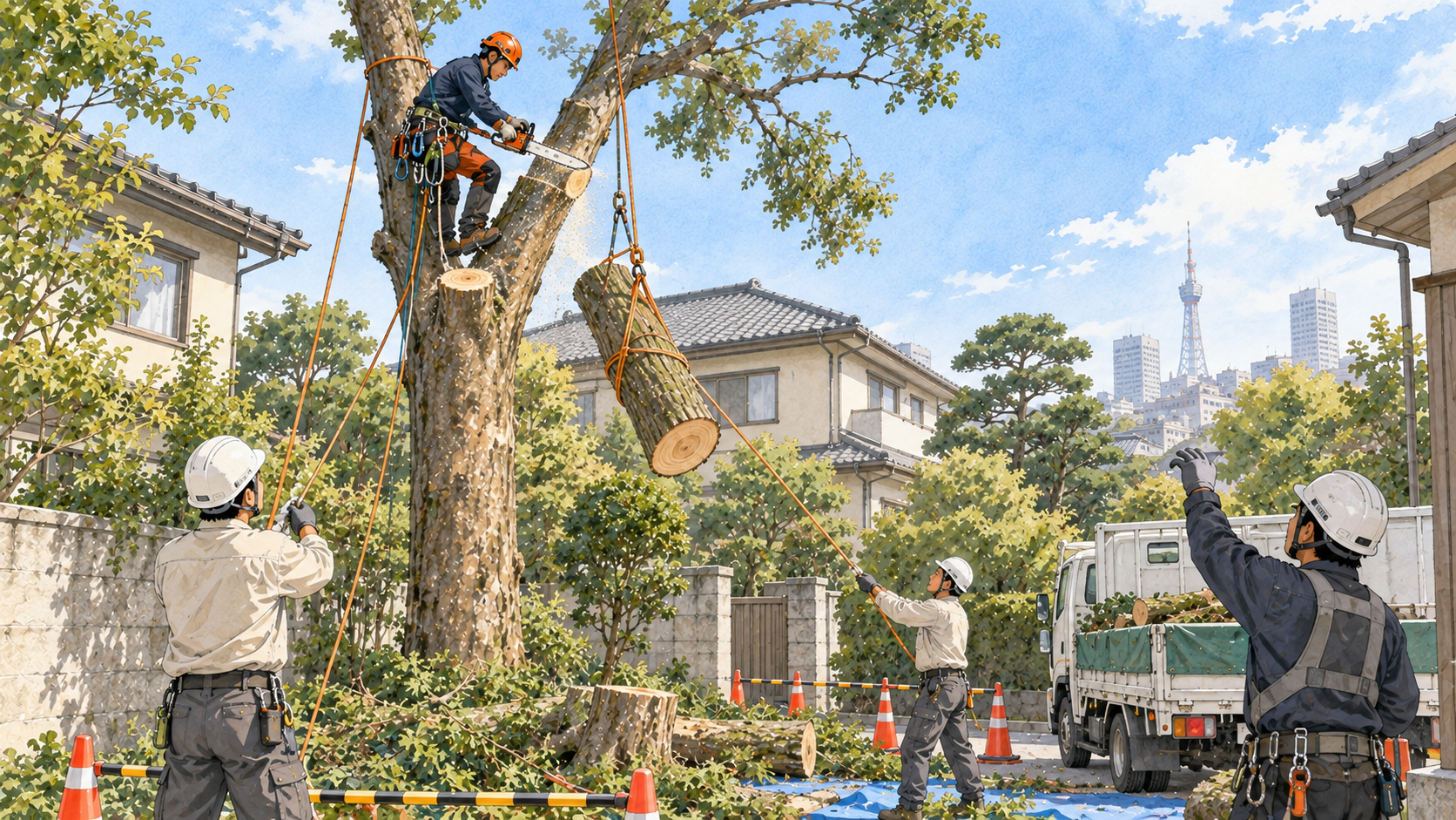 特殊伐採 名古屋：連携が安全な作業を支える